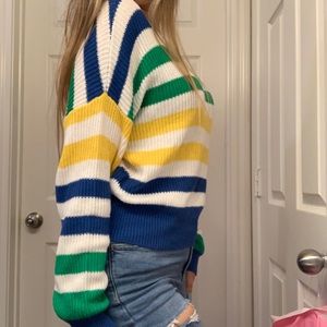 ❣️GARAGE COLORBLOCK CREW NECK SWEATER❣️